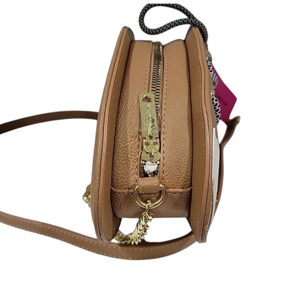 Betsey Johnson Brown XOFAN Football Kitch Crossbody Bag - Picture 6 of 9